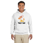 Tropical Sunset Hoodie - White - Small (Personalized)