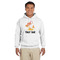 Tropical Sunset Hoodie - White - Large (Personalized)