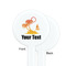 Tropical Sunset White Plastic 7" Stir Stick - Single Sided - Round - Front & Back