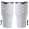 Tropical Sunset White RTIC Tumbler - Front and Back