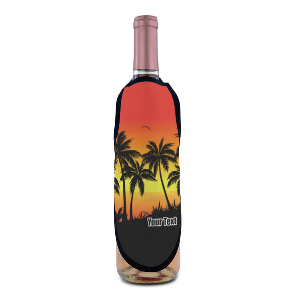 Tropical Sunset Wine Bottle Apron - IN CONTEXT