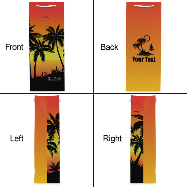 Tropical Sunset Wine Gift Bag - Gloss - Approval
