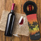 Tropical Sunset Wine Tote Bag - FLATLAY