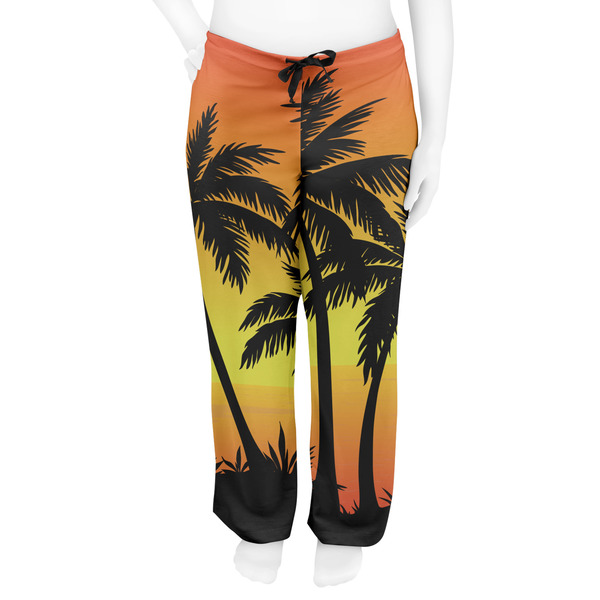 Tropical Sunset Women's Pj on model - Front