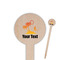 Tropical Sunset Wooden 6" Food Pick - Round - Closeup