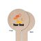Tropical Sunset Wooden 6" Food Pick - Round - Single Sided - Front & Back