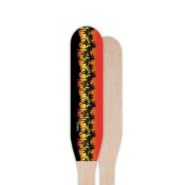 Tropical Sunset Wooden Food Pick - Paddle - Single Sided - Front & Back