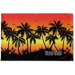 Tropical Sunset Woven Mat (Personalized)