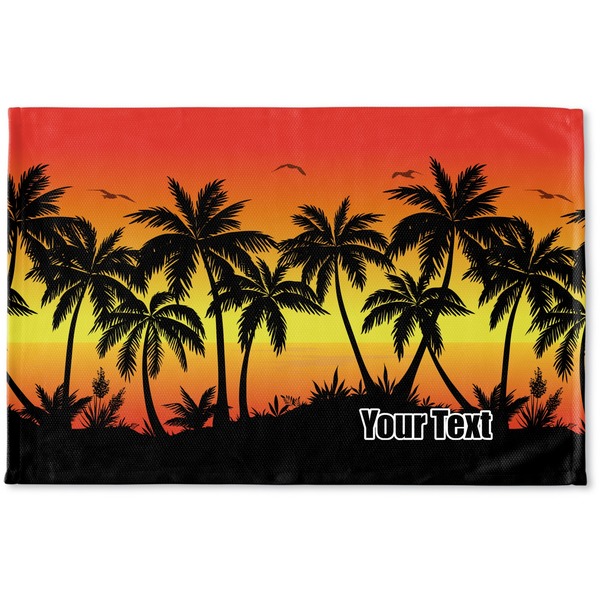Custom Tropical Sunset Woven Mat (Personalized)