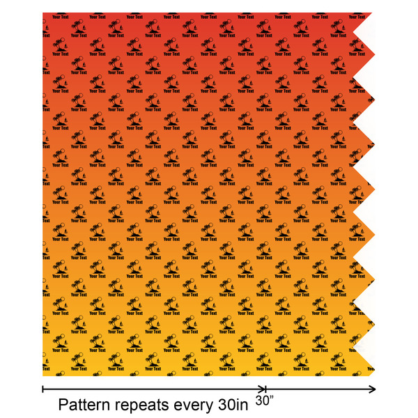 Tropical Sunset Wrapping Paper Roll - Matte - Partial Roll