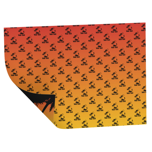 Tropical Sunset Wrapping Paper Sheet - Double Sided - Folded