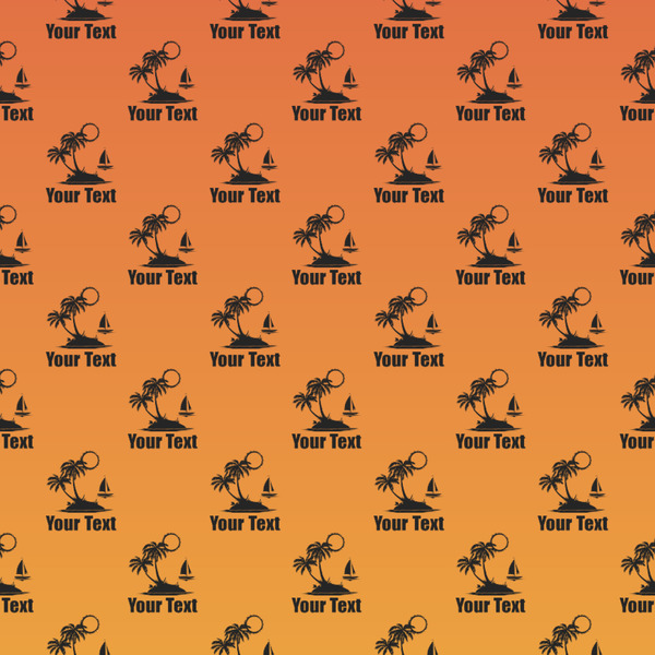 Tropical Sunset Wrapping Paper Square