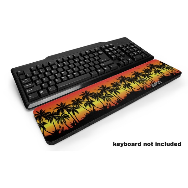 Custom Tropical Sunset Keyboard Wrist Rest (Personalized)