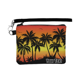 Tropical Sunset Wristlet ID Case w/ Name or Text
