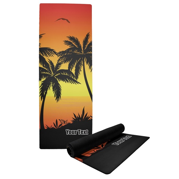 Custom Tropical Sunset Yoga Mat (Personalized)