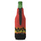 Tropical Sunset Zipper Bottle Cooler - BACK (bottle)