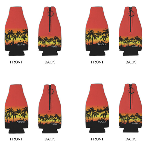 Tropical Sunset Zipper Bottle Cooler - Set of 4 - APPROVAL