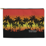 Tropical Sunset Zipper Pouch (Personalized)