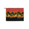 Tropical Sunset Zipper Pouch Small (Front)