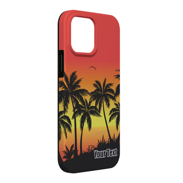 Custom Tropical Sunset iPhone Case - Rubber Lined - iPhone 13 Pro Max (Personalized)
