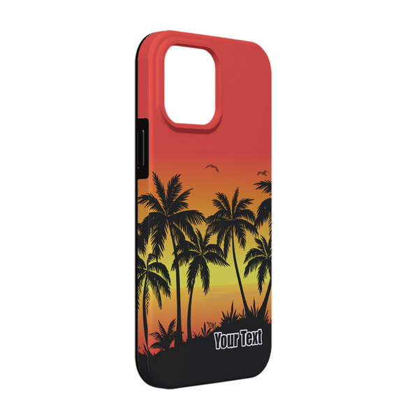 Custom Tropical Sunset iPhone Case - Rubber Lined - iPhone 13 Pro (Personalized)