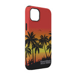 Tropical Sunset iPhone Case - Rubber Lined - iPhone 14 Pro (Personalized)
