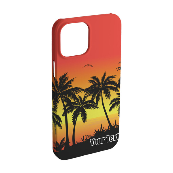 Custom Tropical Sunset iPhone Case - Plastic - iPhone 15 (Personalized)