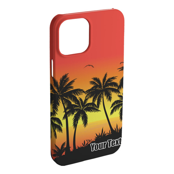 Custom Tropical Sunset iPhone Case - Plastic (Personalized)
