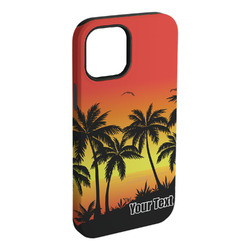 Tropical Sunset iPhone Case - Rubber Lined (Personalized)
