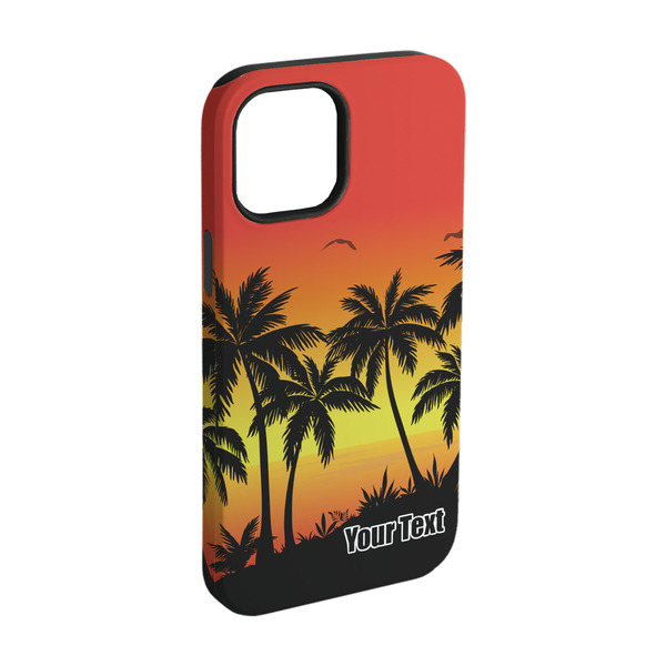 Custom Tropical Sunset iPhone Case - Rubber Lined - iPhone 15 (Personalized)