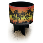 Tropical Sunset Black Beach Spiker Drink Holder (Personalized)