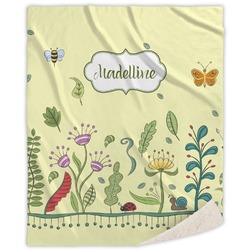 Nature Inspired Sherpa Throw Blanket - 50"x60" (Personalized)