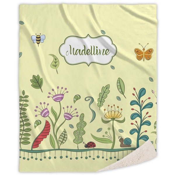 Custom Nature Inspired Sherpa Throw Blanket (Personalized)