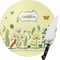Nature & Flowers 8 Inch Small Glass Cutting Board