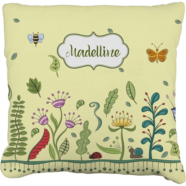 Custom Nature Inspired Faux-Linen Throw Pillow 18" (Personalized)