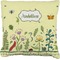 Nature & Flowers Burlap Pillow 18"
