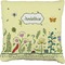 Nature & Flowers Burlap Pillow 22"