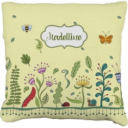 Nature Inspired Faux-Linen Throw Pillow 26" (Personalized)