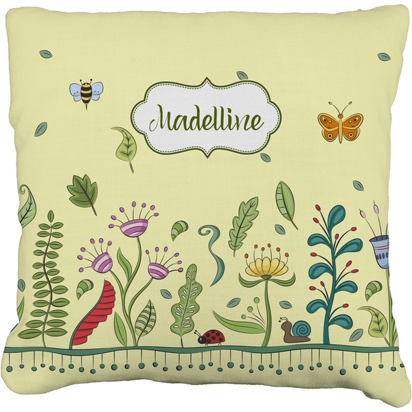 Custom Nature Inspired Faux-Linen Throw Pillow 26" (Personalized)