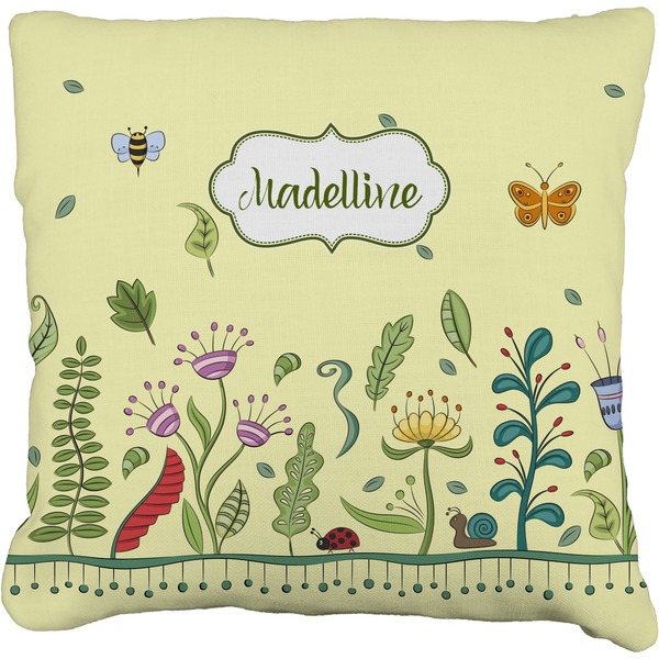 Custom Nature Inspired Faux-Linen Throw Pillow 26" (Personalized)