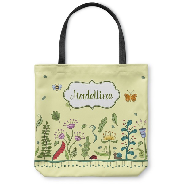 Custom Nature Inspired Canvas Tote Bag - Small - 13"x13" (Personalized)
