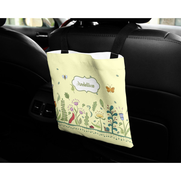 Nature & Flowers Car Bag - In Use