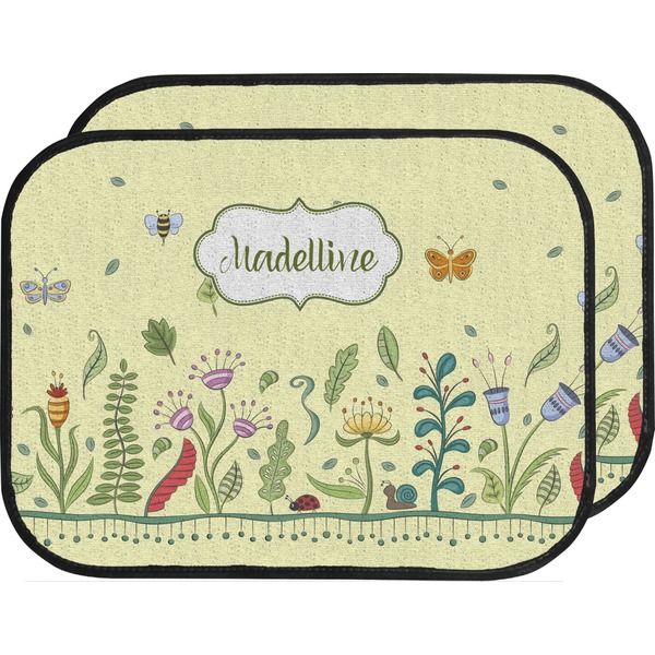 Custom Nature Inspired Car Floor Mats (Back Seat) (Personalized)