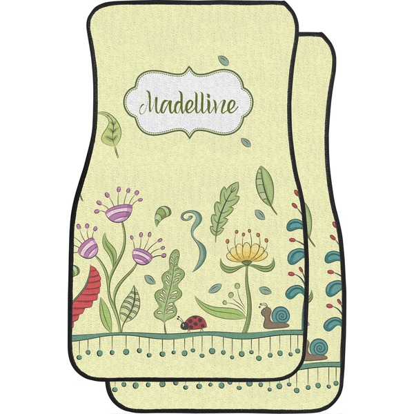 Custom Nature Inspired Car Floor Mats (Front Seat) (Personalized)