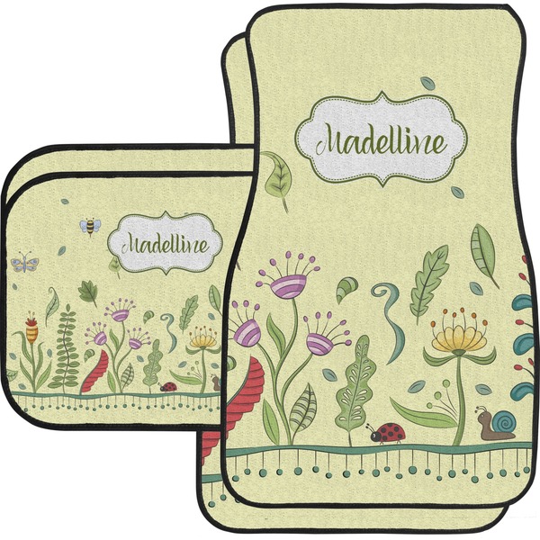Custom Nature Inspired Car Floor Mats Set - 2 Front & 2 Back (Personalized)