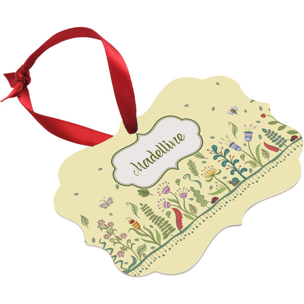 Nature & Flowers Christmas Ornament (Angle View)