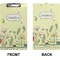 Nature & Flowers Clipboard (Legal) (Front + Back)