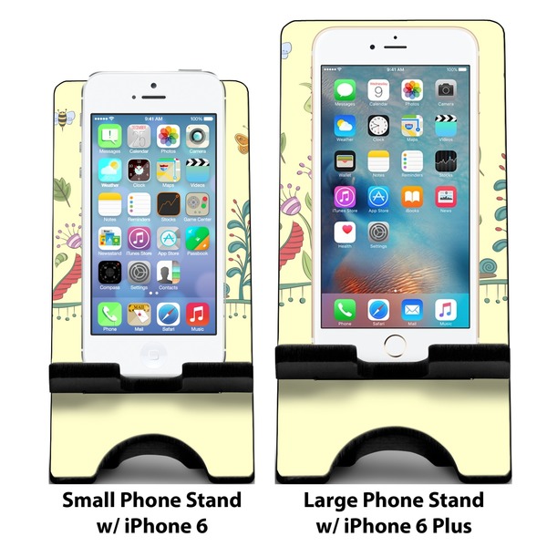 Nature & Flowers Compare Phone Stand Sizes - with iPhones