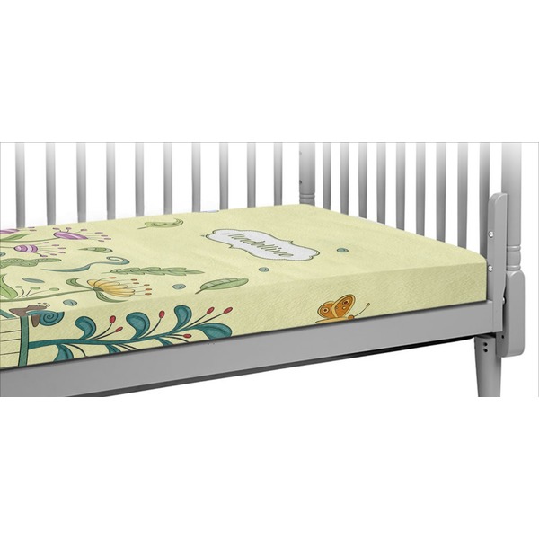 Custom Nature Inspired Crib Fitted Sheet (Personalized)