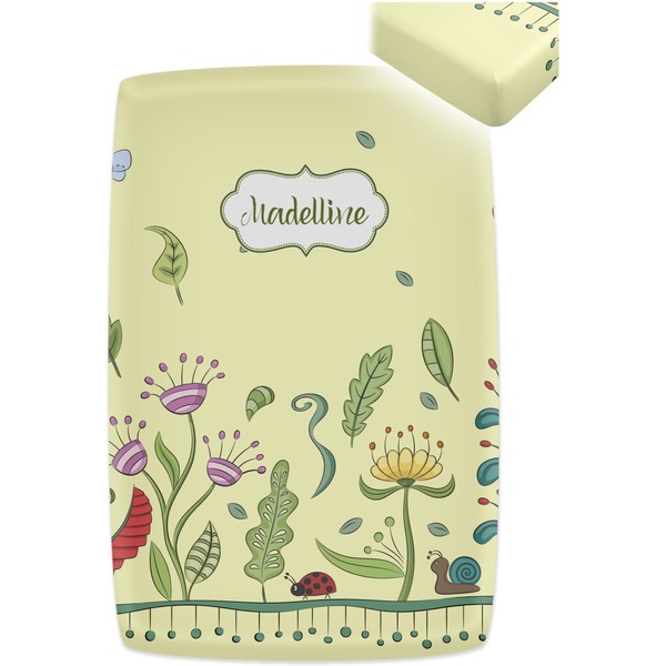 Nature & Flowers Crib Fitted Sheet - Apvl